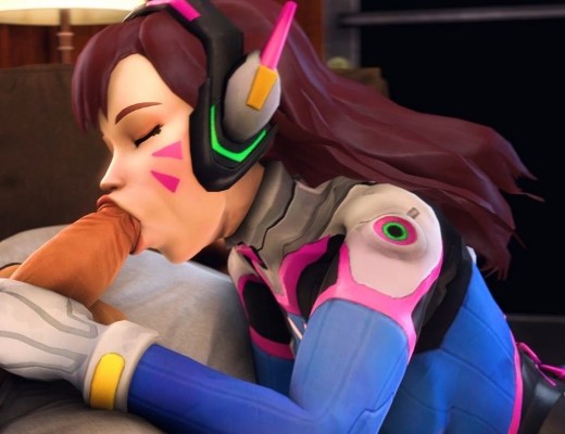 Hentai D.Va Facial โมคควยคนดัง